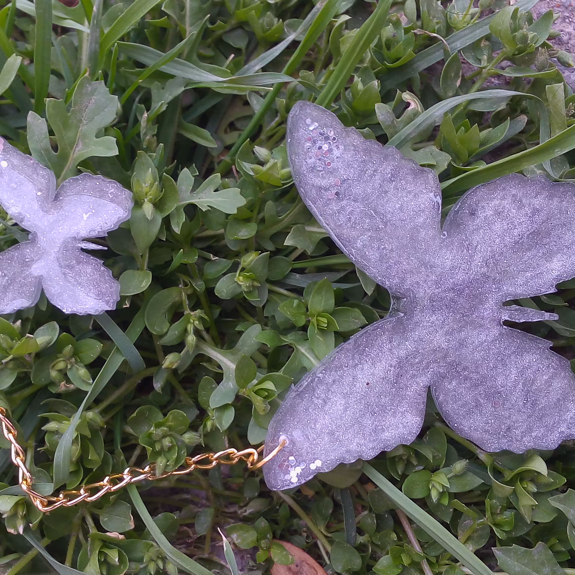 بوک مارک رزینی پروانه نقره ای