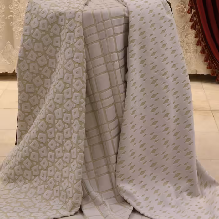 پارچه مخمل ترک مناسب استفاده برای پرده ی اداری خانگی (2) در طرح و رنگهای متنوع