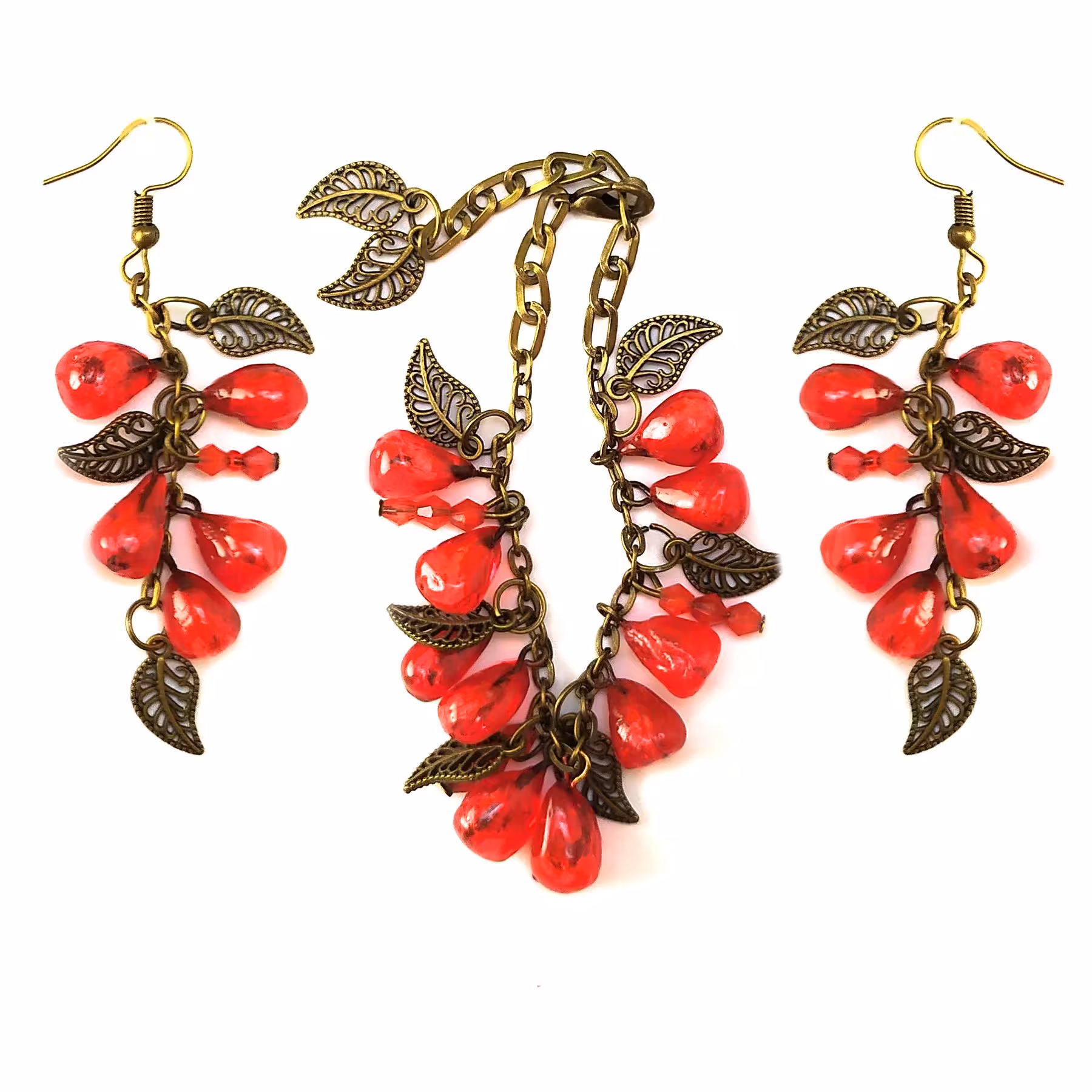 دستبند و کوشواره مدل انار