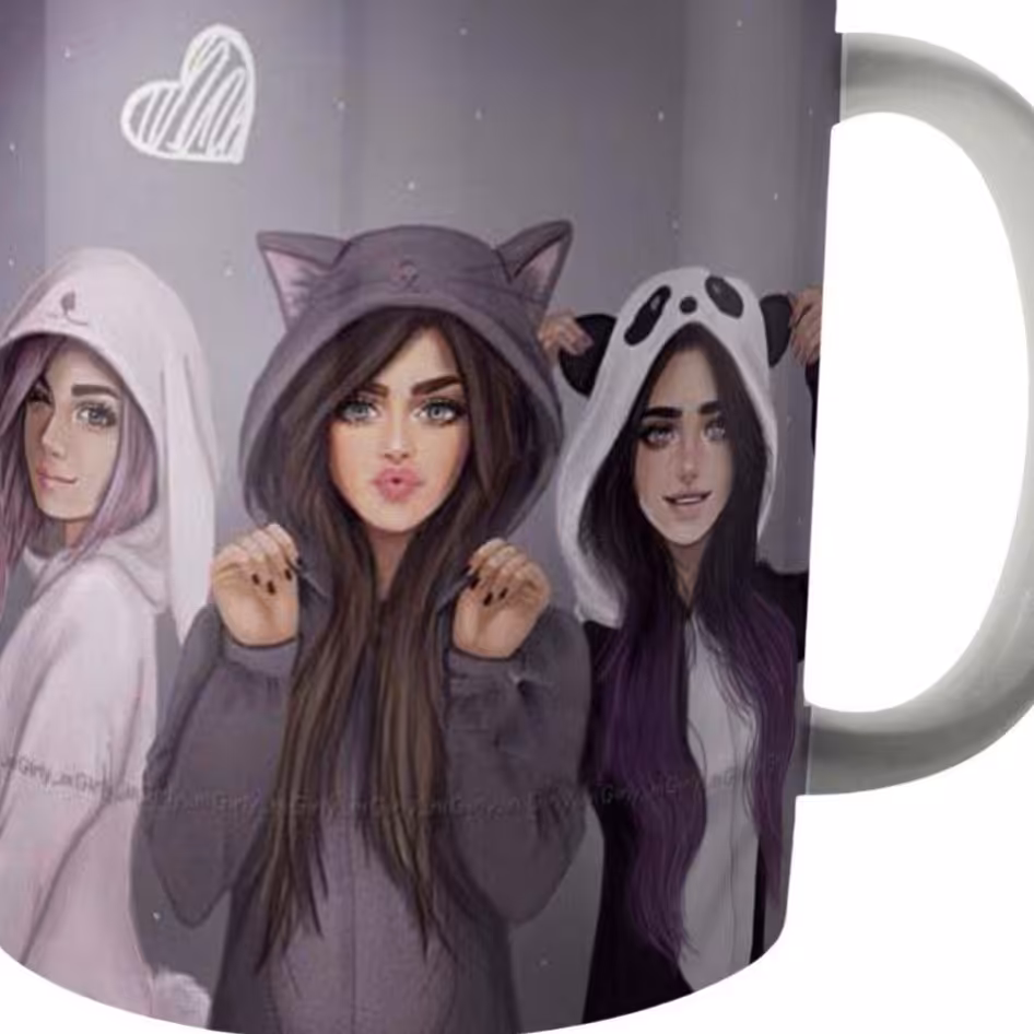 ماگ سرامیکی طرح گروه دخترها کد1063