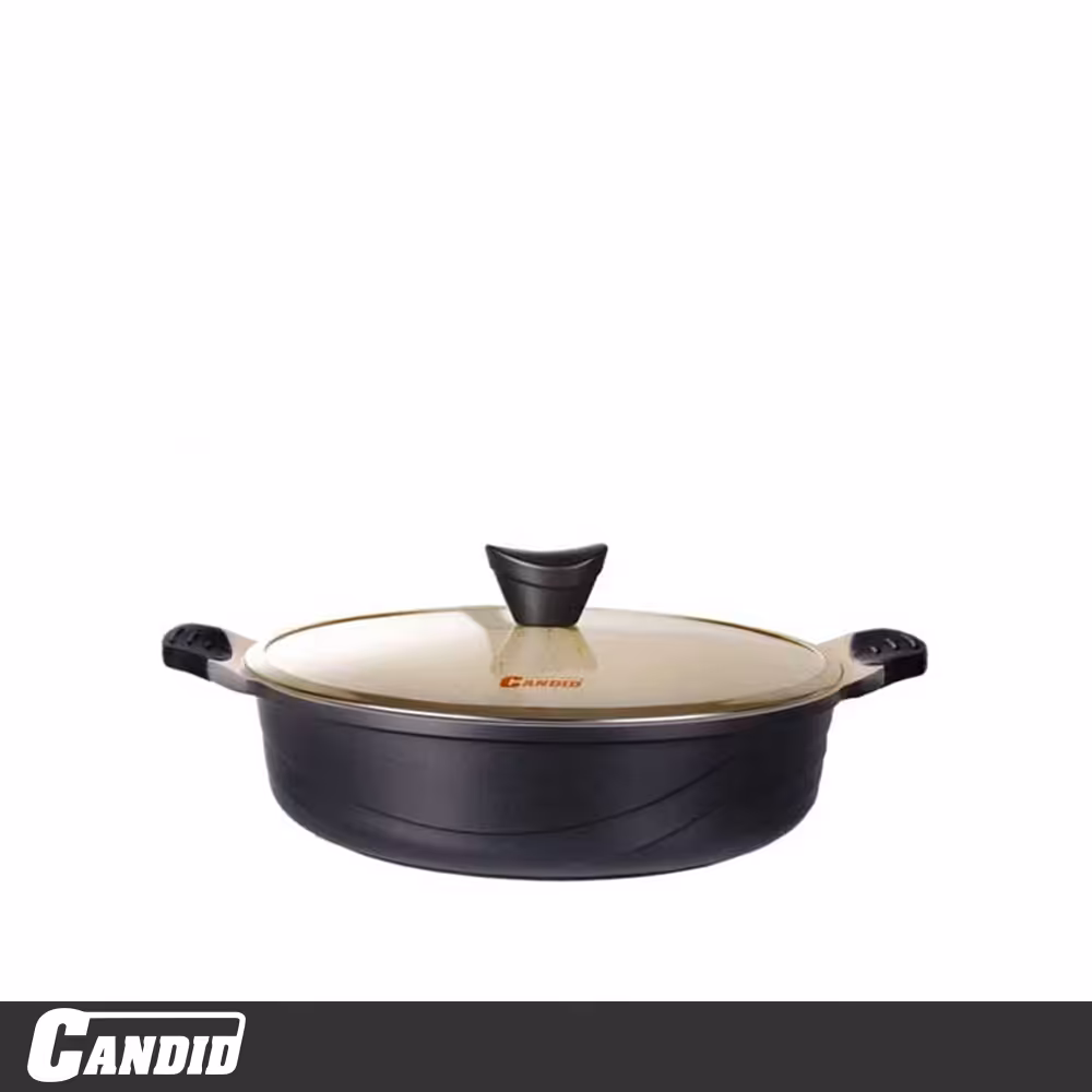 تابه دو دسته 28 سانتی کاندید مدل اوشن مشکی