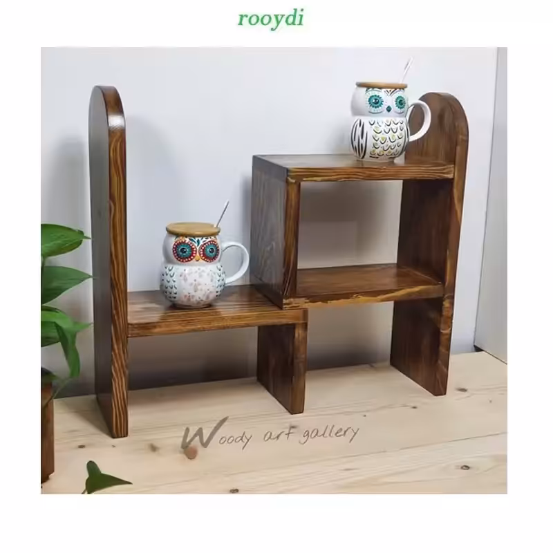 استند آشپزخانه رومیزی2 تکه چوب روس مدل stk10