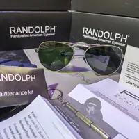 عینک آفتابی خلبانی آمریکاییrandolph راندولف مدل کنکورد اصل با شناسنامه