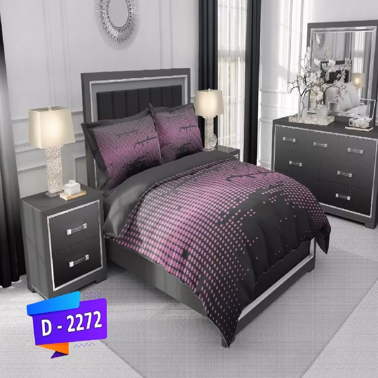سرویس روتختی لمان کد 2272 دونفره 6 تکه