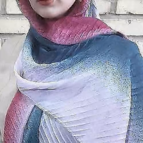 شال پلیسه طیفی لمه دار