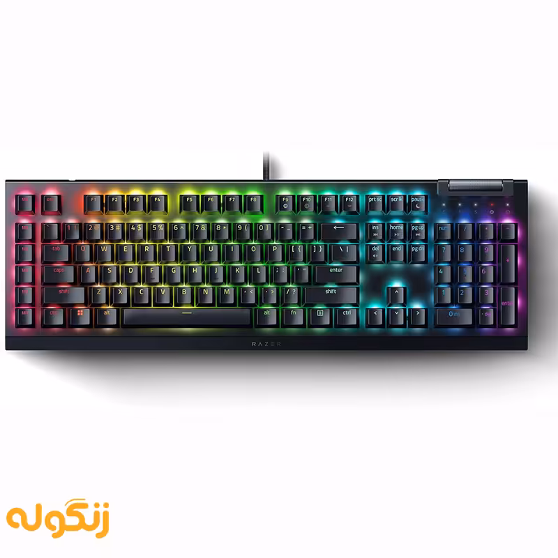 کیبورد گیمینگ RAZER Keyboard Blackwidow V4 X GreenSwitch - زنگوله