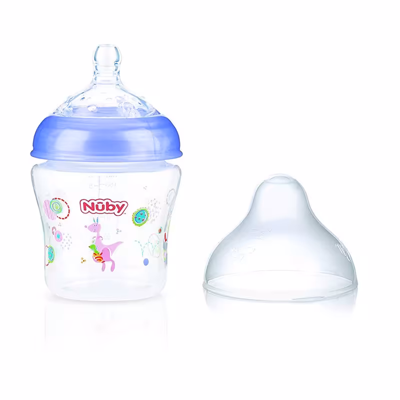 شیشه شیر بنفش طرح دار nuby 1193