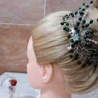 شانه مو سفید رنگ مدل میخک ارسال برای بالای سیصد تومان رایگان