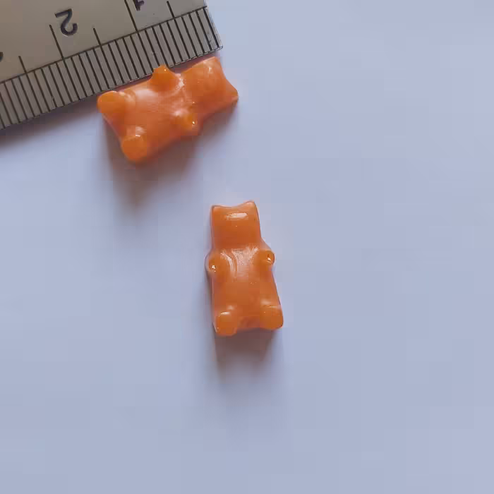 خرس کوچک یک ونیم سانتی نارنجی