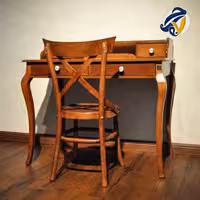 میز تحریر و صندلی لهستانی مدل کلاسیک هفت رج