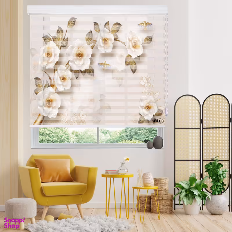 پرده زبرا زیو مدل 3D-1139 سایز 150x150 سانتی متر