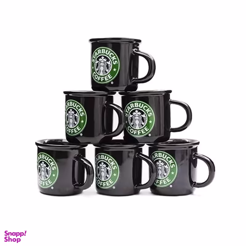 ماگ مدل استارباکس مجموعه 6 عددی