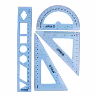 ست نقاله گونیا و خط کش ژله ای Arya 8038