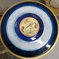 تابلو وان یکاد  به قطر 30 سانت  با طرح چشم ونظر وآیه وسط کار مولتی استایل فقط تصویر اصلی 