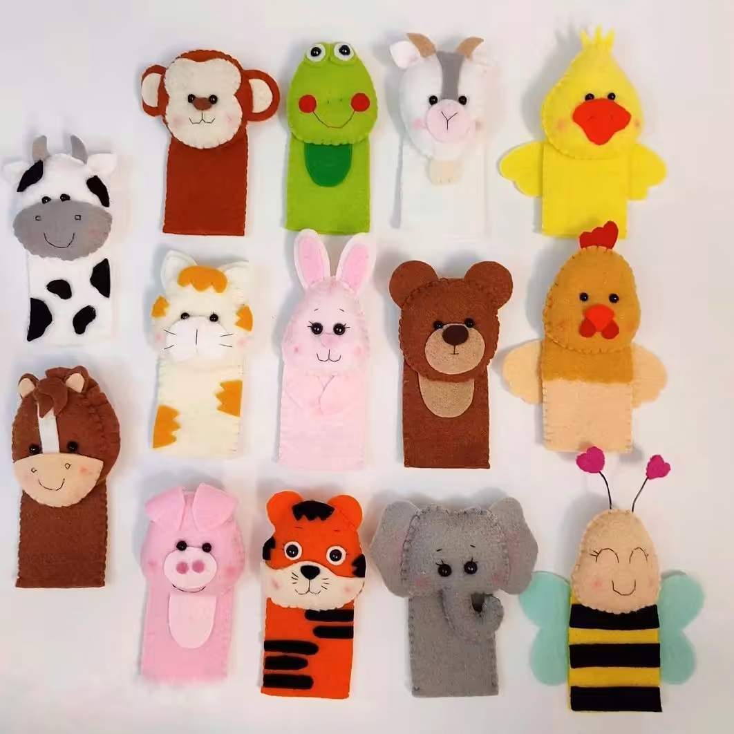 عروسک انگشتی حیوانات (هر عدد)