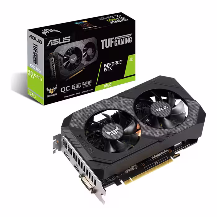 کارت گرافیک ایسوس مدل Asus TUF GTX 1660 O6G GAMING