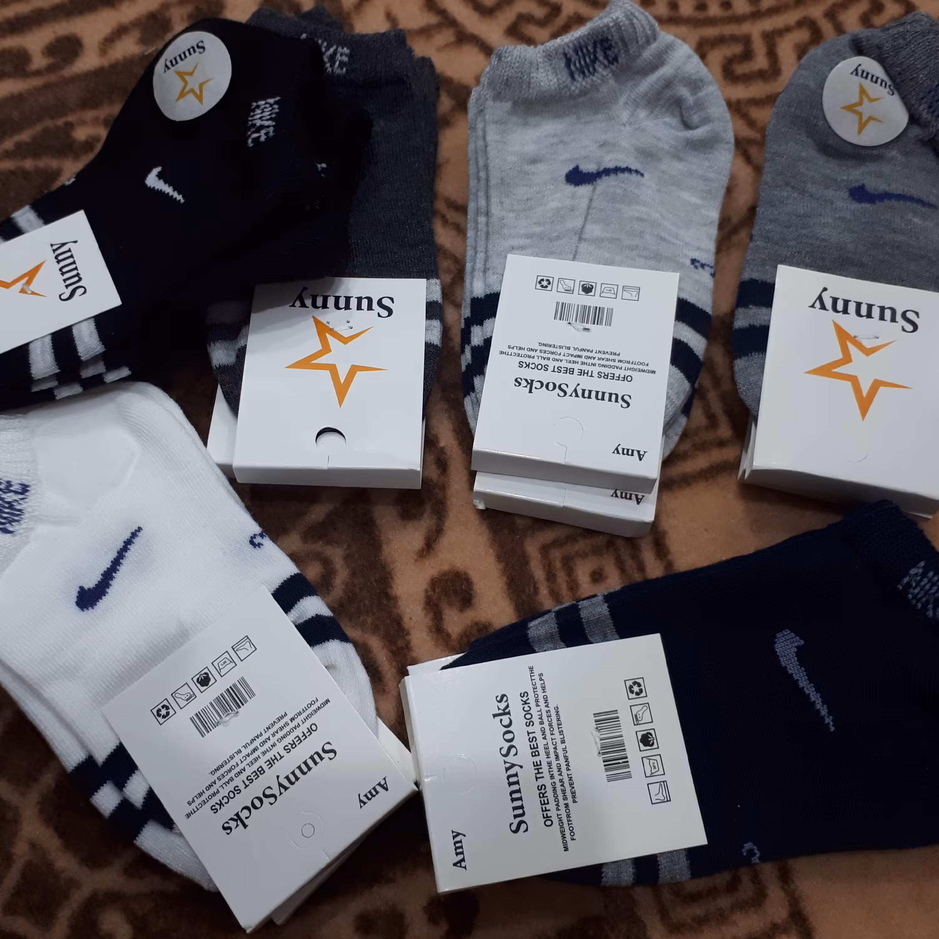 جوراب پسرانه مچی اسپورت سایز  3 مناسب 2 تا 3 سال نرمال اندازه کف پا بدون کشیدن حدود 12 سانت 