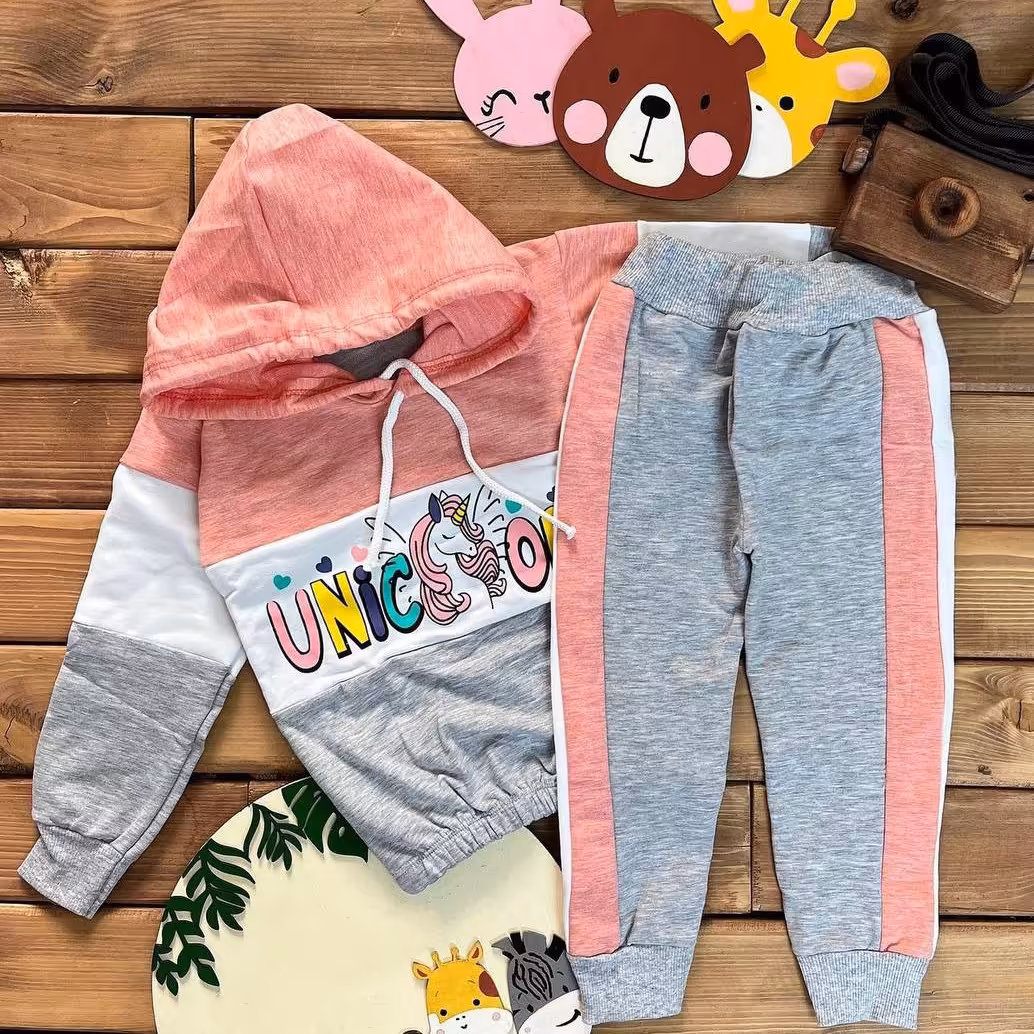 هودی و شلوار دلبر  یونیکورن  ،جنس دوری پنبه