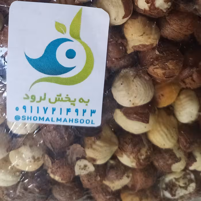 مغز فندق برشته شده ترد و خوش خوراک 250 گرمی، نیمه شور، اشکورات اشکورات گیلان