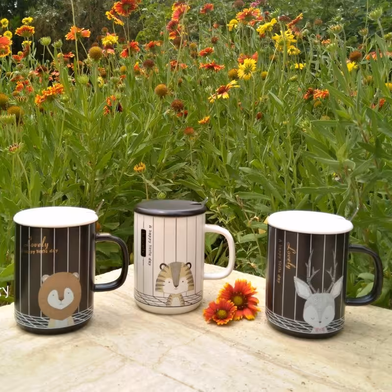 ماگ سرامیکی طرح حیوانات