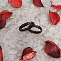 انگشتر ست مشکی استیل رنگ ثابت