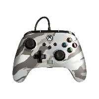خرید گیم پد ایکس باکس PowerA Enhanced Wired Controller for XBOX Series X|S - METALLIC WHITE CAMO با بهترین قیمت