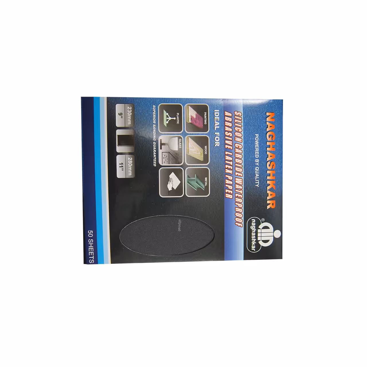 سنباده پوستاب چینی 120 پشت آبی نقاش کار