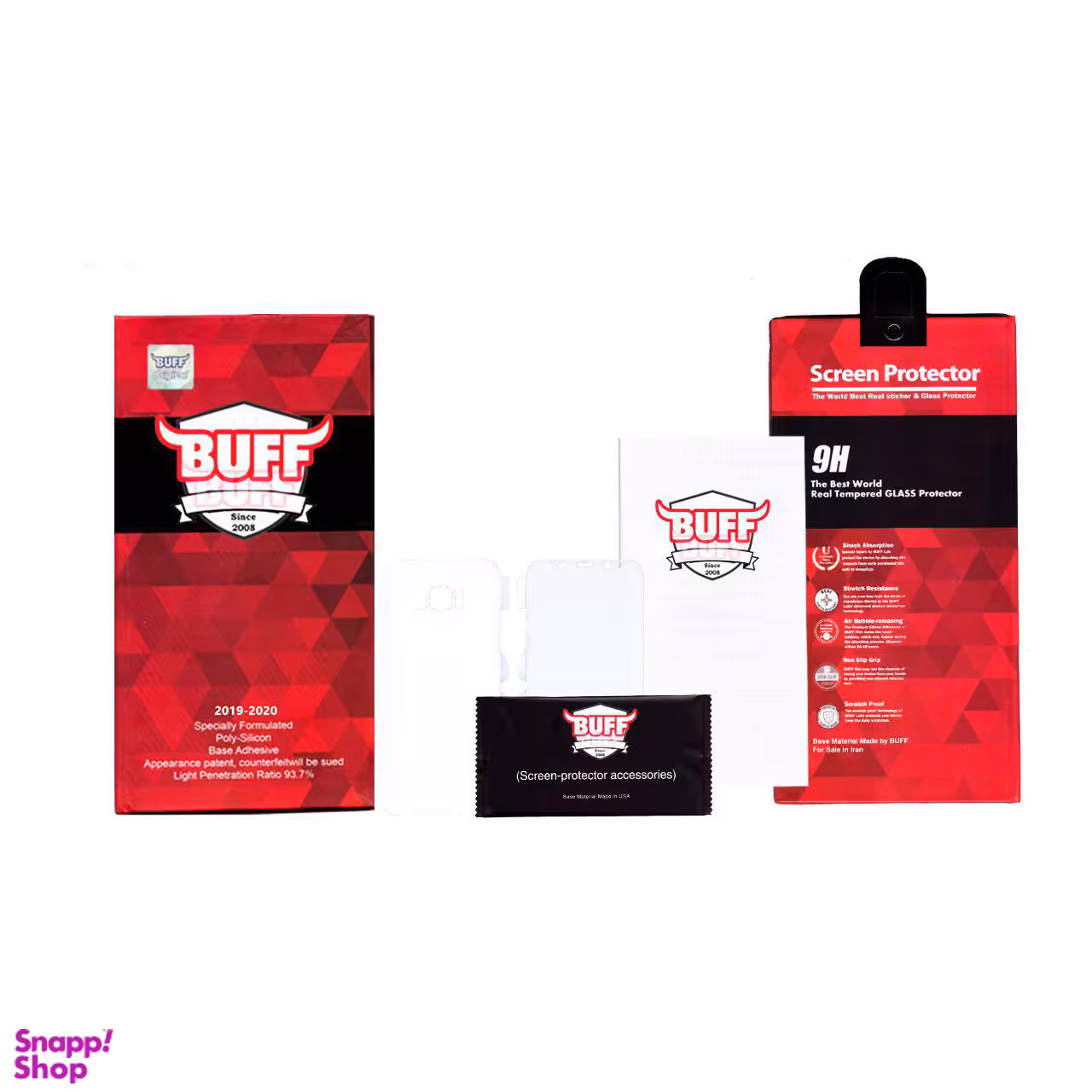 محافظ صفحه نمایش و پشت گوشی بوف مدل HgC15 مناسب برای گوشی موبایل سامسونگ Galaxy S8 Plus