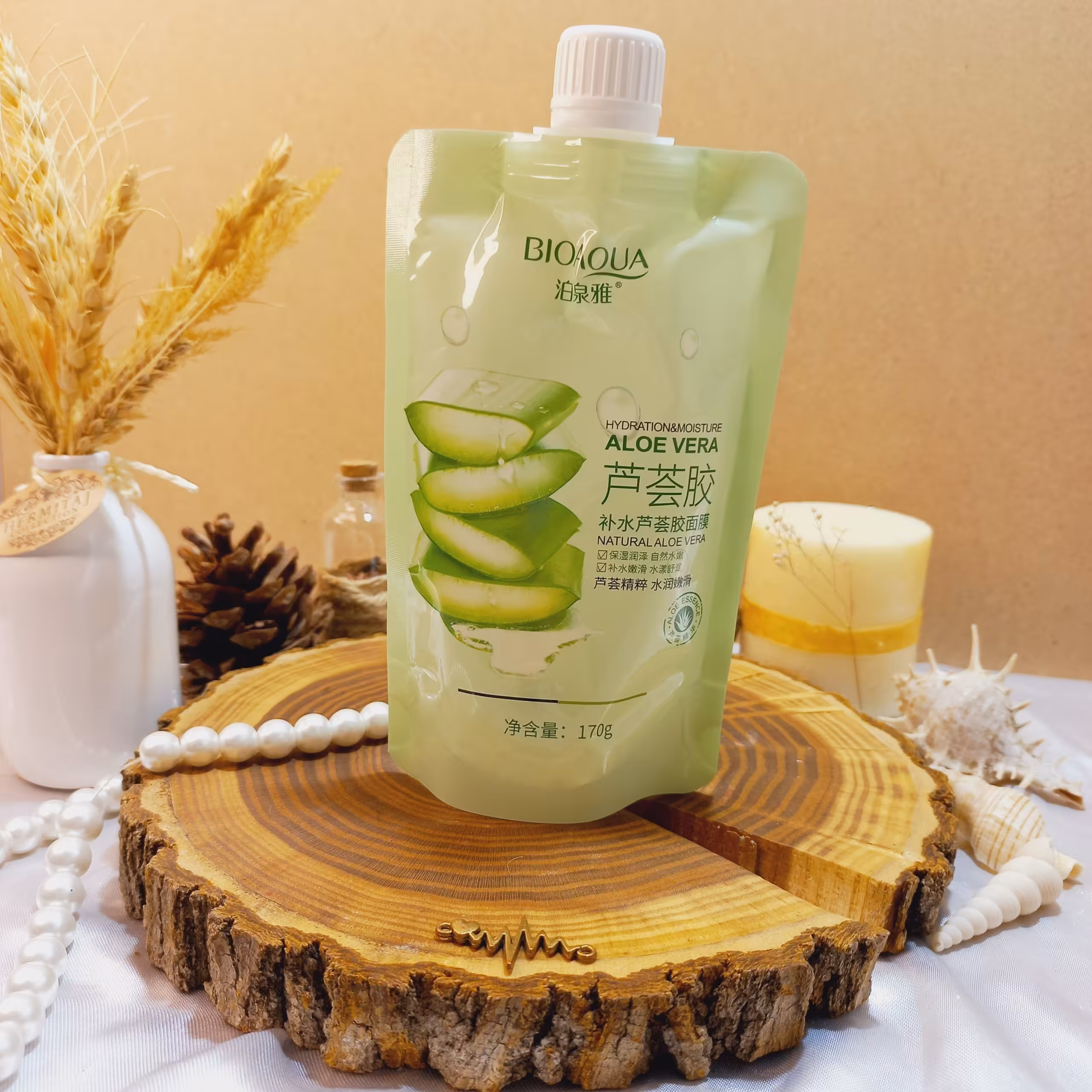 ماسک مرطوب کننده ساندیسی آلوئه ورا بیوآکوا BIOAQUA

