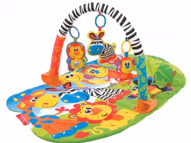 تشک بازی کودک طرح جنگل playgro مدل 181594
