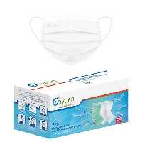 ماسک سه لایه  اکسیژن رنگ سفید بسته 50 عددی