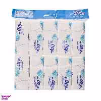دستمال کاغذی اقتصادی 100 برگ بی تا مدل White بسته 10 عددی