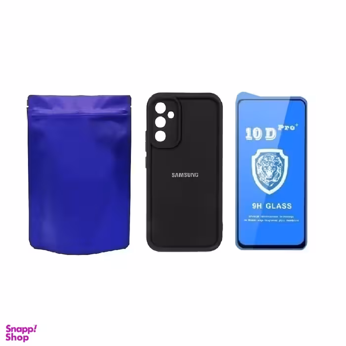 کاور موبایل مدل Solid کد M-B مناسب سامسونگ Galaxy A54 به همراه محافظ صفحه نمایش Ten-D