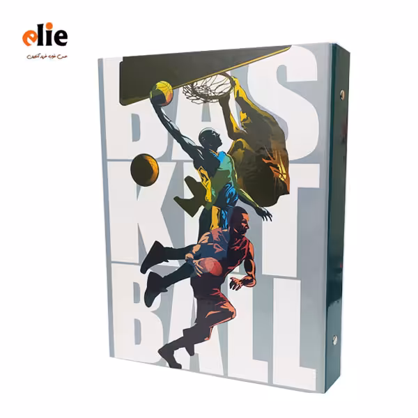 دفتر کلاسور جلد سخت 160 برگ پاپکو طرح Bas Ball