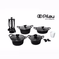 سرویس 18 پارچه گرانیتی پیلو مشکی مدل لایف 