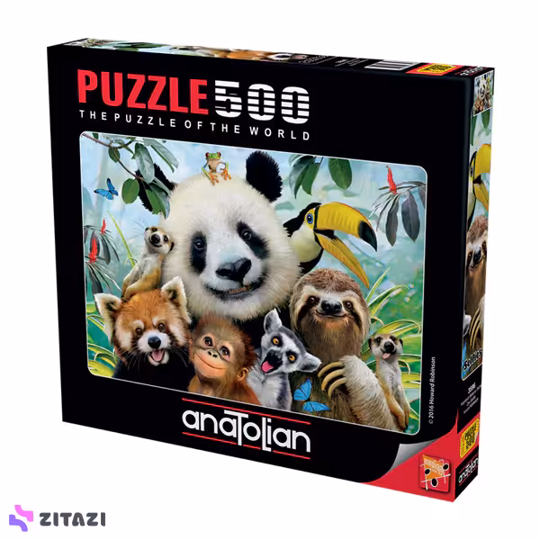 پازل 500 تکه آناتولین مدل Zoo Selfie کد 3596