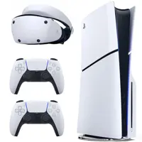 کنسول بازی سونی مدل PlayStation 5 Slim ظرفیت 1 ترابایت ریجن 2016A اروپا به همراه دسته اضافی و هدست VR2 - کالاوما