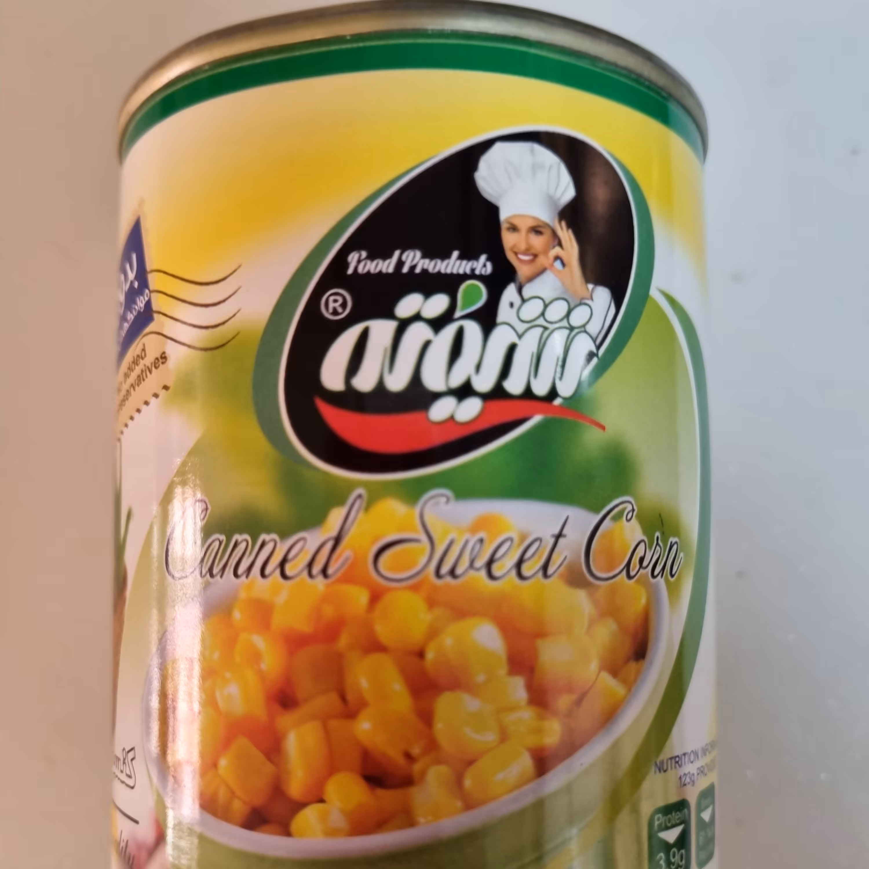 کنسرو ذرت شیرین. شیفته 370 گرمی بدون مواد نگهدارنده