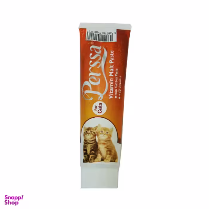 خمیر مالت گربه پرسا مدل ویتامینه مقدار 110 گرم