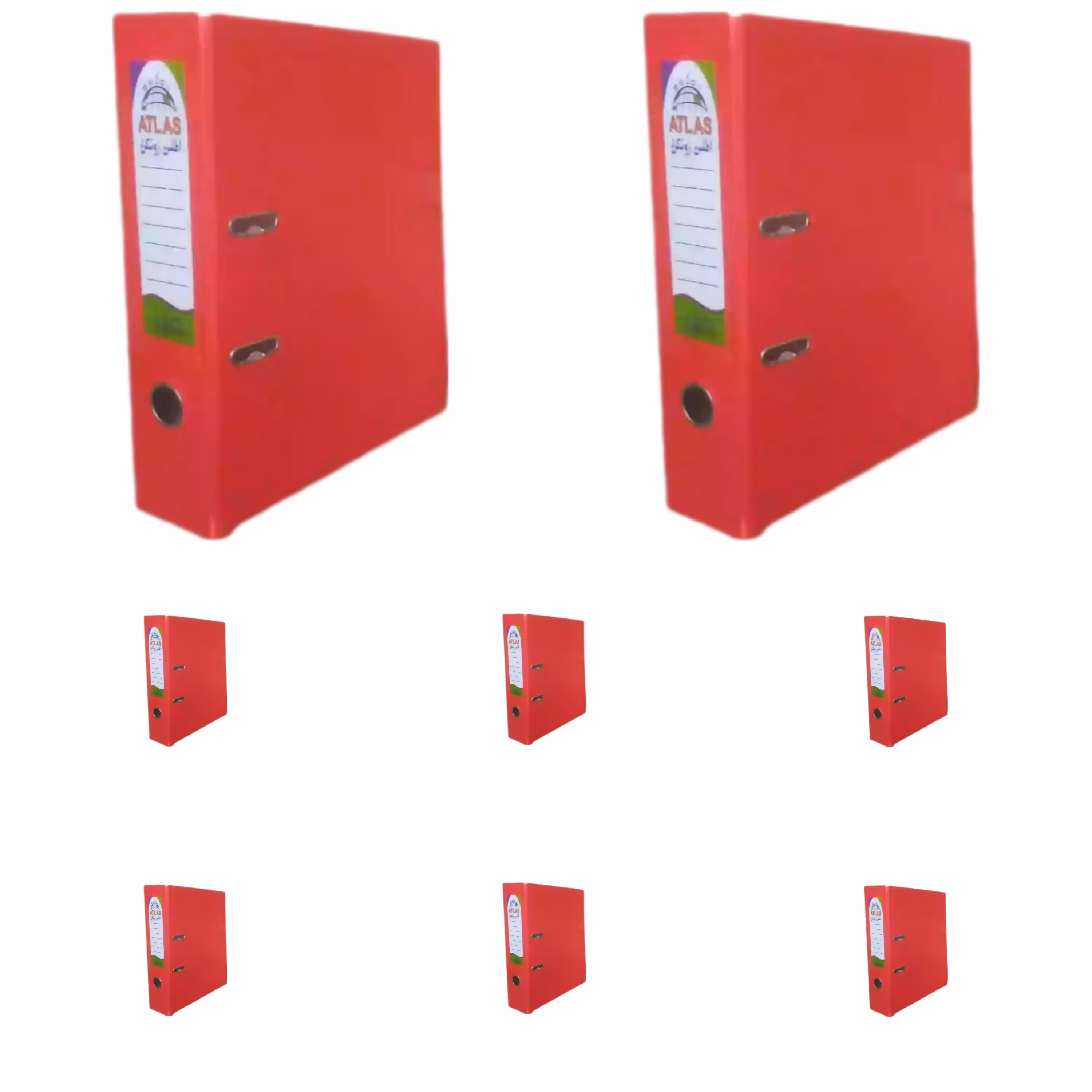 زونکن A4 سلفونی لبه فلزی تیگل دار قرمز ( بسته 8 عددی)