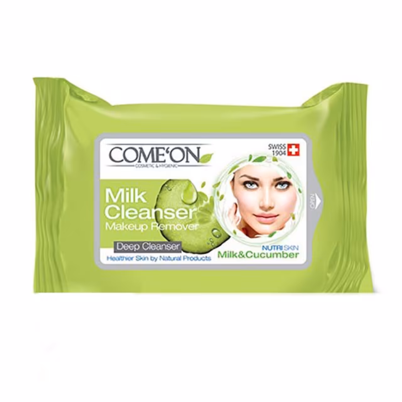 دستمال مرطوب کامان مدل شیرپاکن بسته 20 عددی