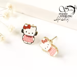 گوشواره بچه گانه استیل کد 7558