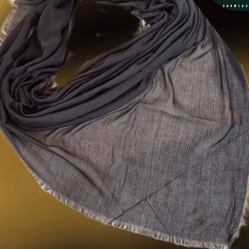 روسری مشکی قواره بزرگ نخی کبریتی