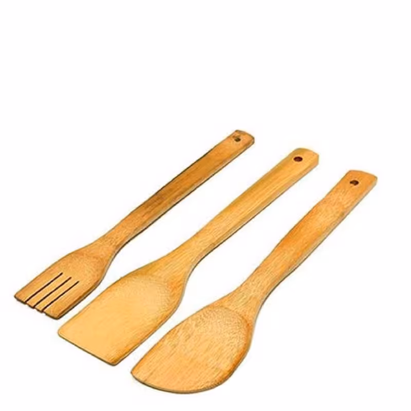 کفگیر چوبی مجموعه 3 عددی