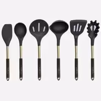 ست کفگیر و ملاقه دسته استیل سیلیکونی یونیک 1162-UN