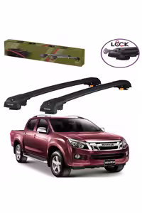 جعبه بار سقفی مشکی شورولت D MAX RT85 2016 2019 TRX1 حامل قفل شده روسری واسطه ای نوار سیاه Thunder