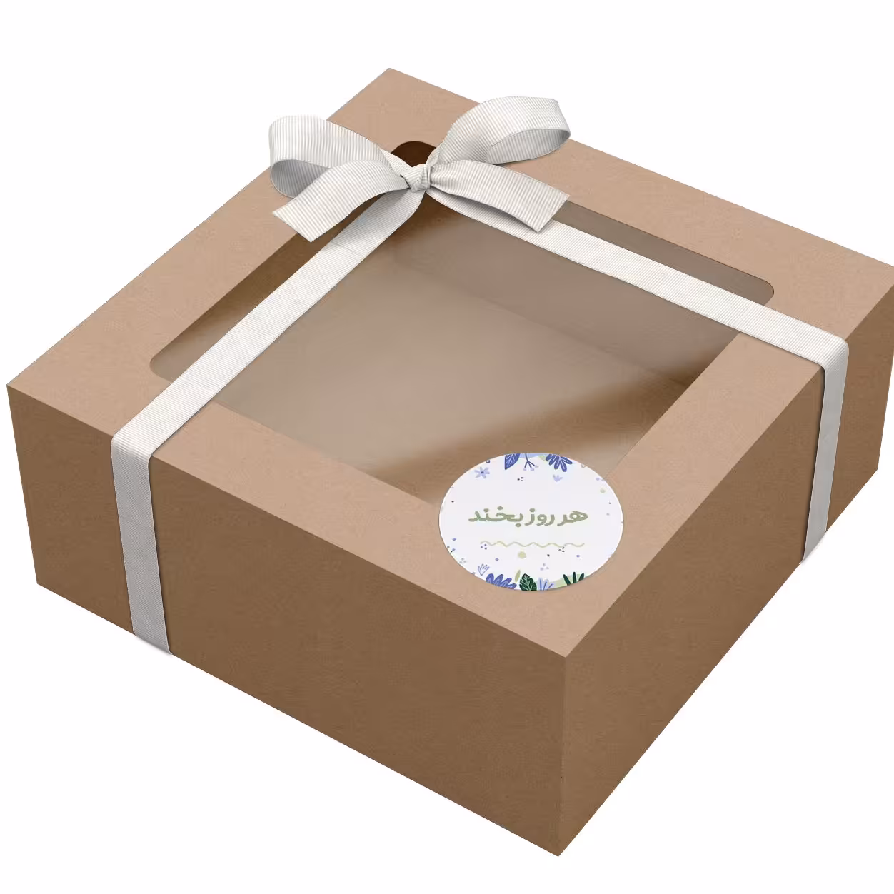 برچسب بسته بندی باژیکان مدل هر روز بخند  21133210 بسته50عددی