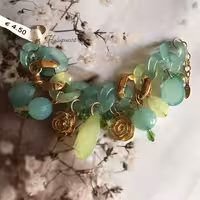 دستبند خاص و ترند کارتیر استیل آبکاری طلا Hulupuart از کشور هلند کد 150