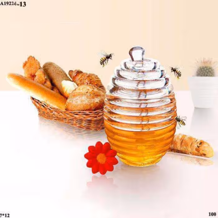 عسل خوری جنس جنس کریستالی(پلاستیک فشرده شفاف)