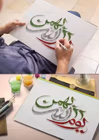 تایپوگرافی یوم الله 22 بهمن | گرافیک با طعم تربچه